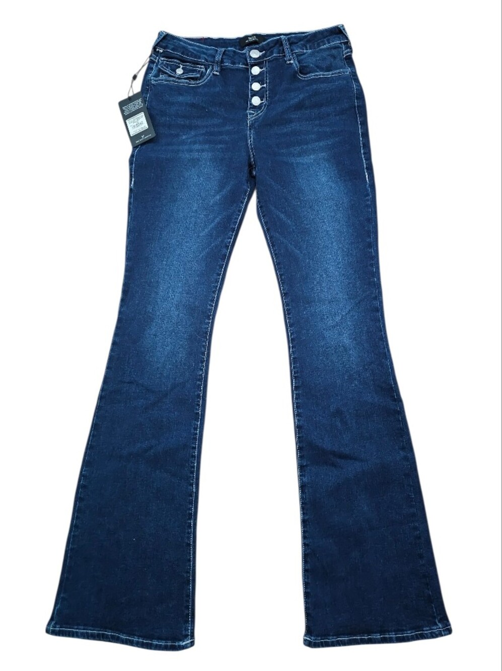 True Religion Becca Mid Rise Bootcut Button Fly Size 29 NWT Dark Wash